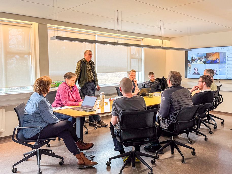 Bústjóraskiptin fóru fram við aðalfund Hvanneyrarbúsins