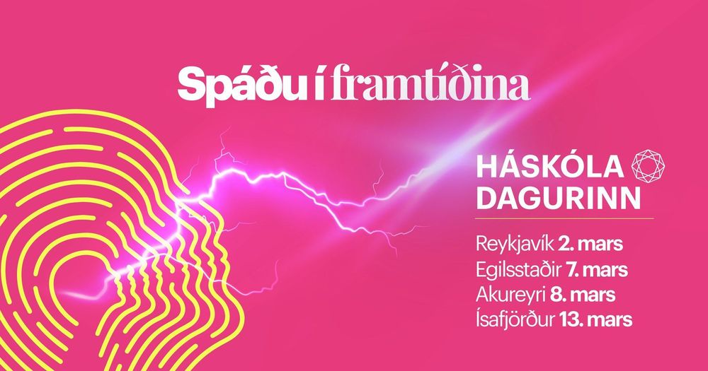 Háskóladagurinn verður 2. mars í Reykjavík milli kl 12 og 15 