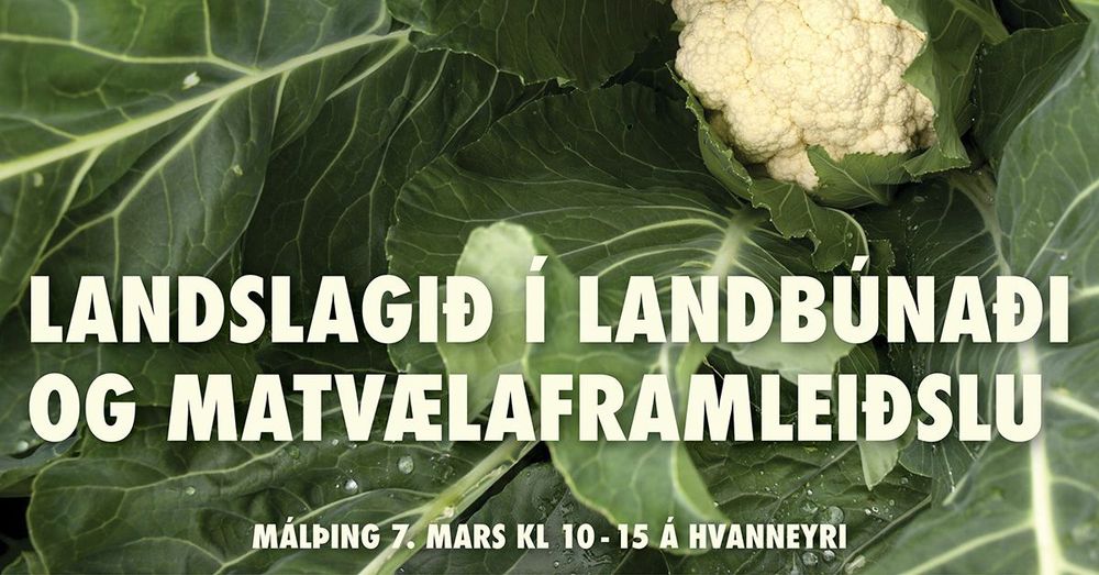 Landslagið í landbúnaði og matvælaframleiðslu - Málþing 7. mars 2024 kl 10-15 á Hvanneyri
