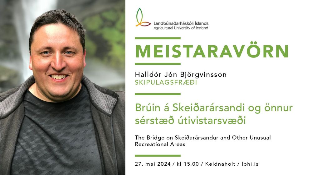 Meistaravörn í skipulagsfræði - Halldór Jón Björgvinsson