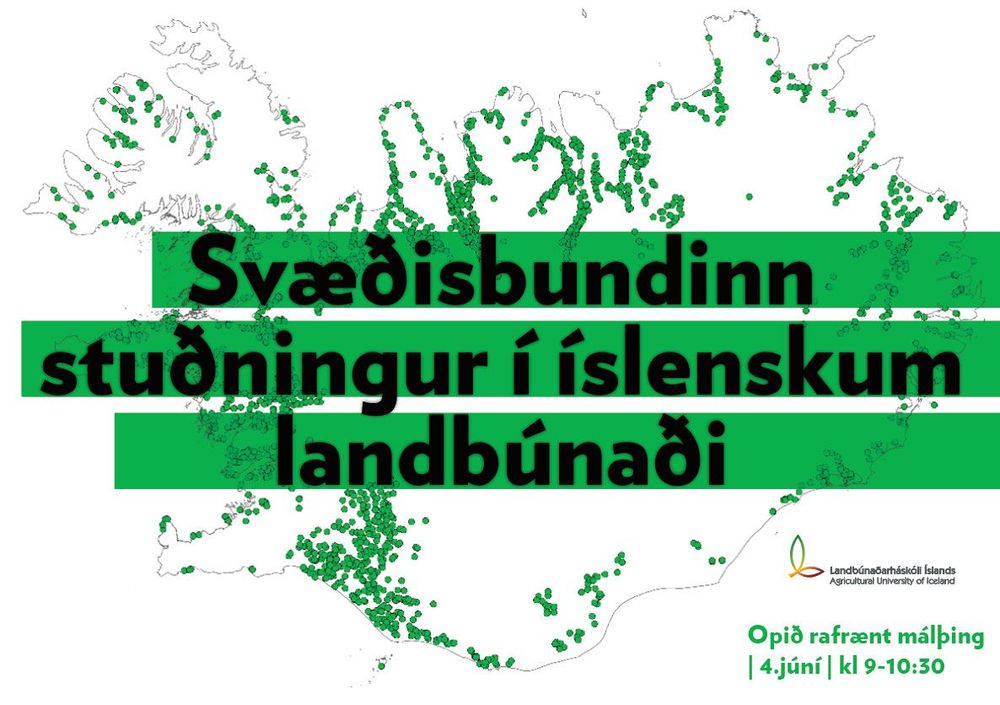Svæðisbundinn stuðningur í íslenskum landbúnaði – Opið málþing