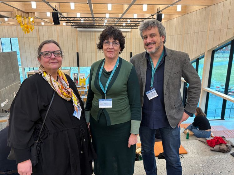 Harpa Stefánsdóttir ásamt Maria Håkansson forseta AESOP og Giancarlo Cotella ritara